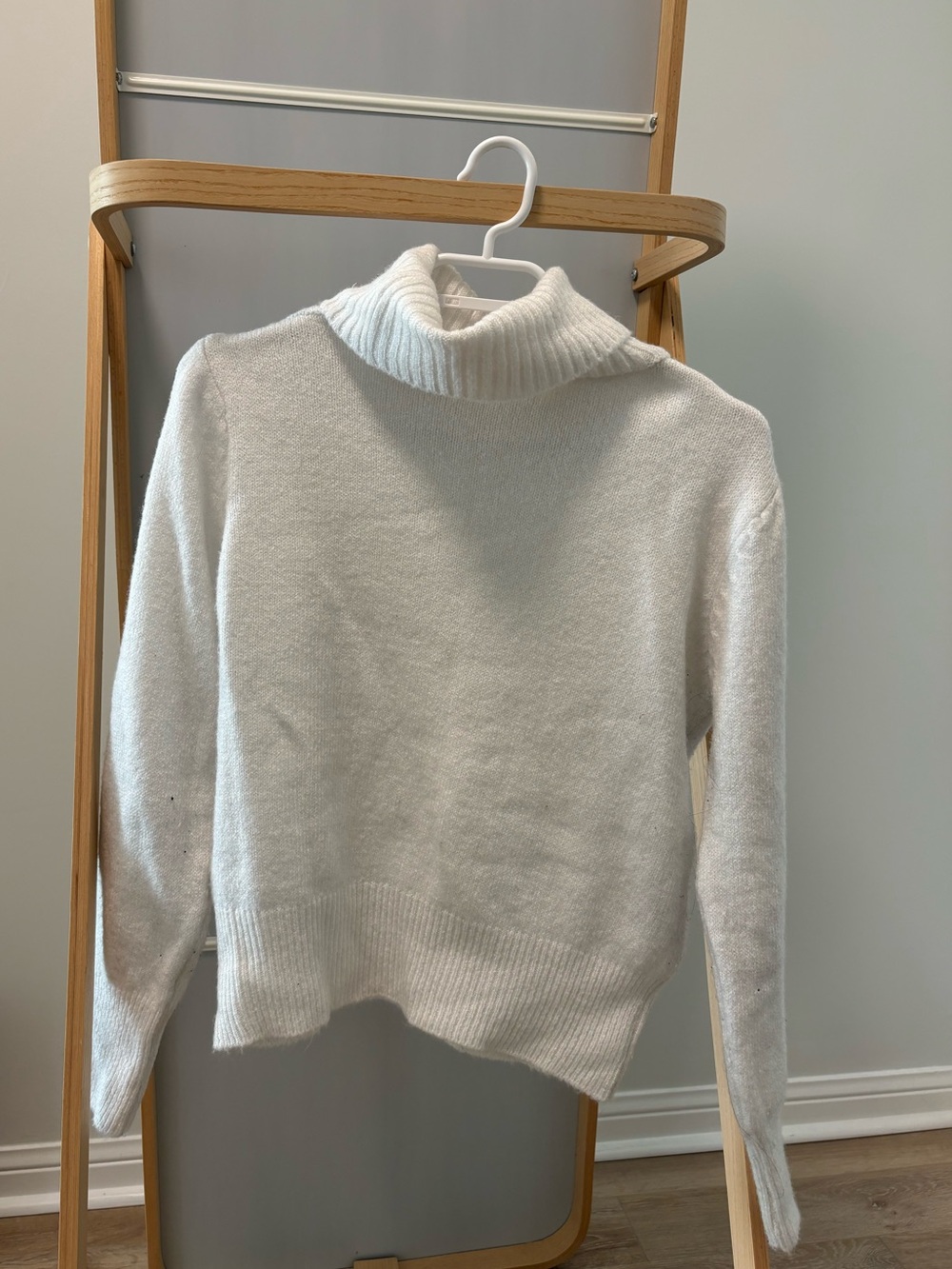 Cozy White Turtleneck Sweater for Women